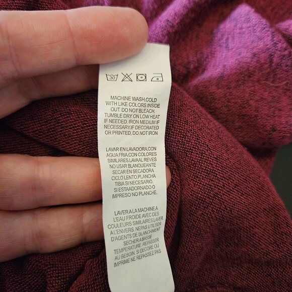 Burgundy Cross Over Top - Picture 9 of 9